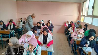 مدير تعليم التحرير يتابع ثالث أيام امتحانات نصف العام الدراسي 