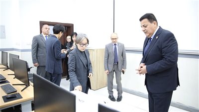 رئيس جامعة بني سويف التكنولوجية يستقبل المديرة الإقليمية لوكالة KOICA