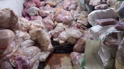 ضبط طن ونصف لحوم غير صالحة للاستهلاك الآدمي بالباجور و100 أسطوانة غاز بالمنوفية 