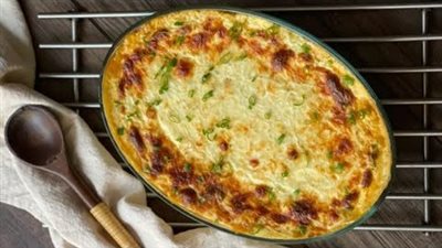 طريقة تحضير طاجن البطاطس بالدجاج والجبن