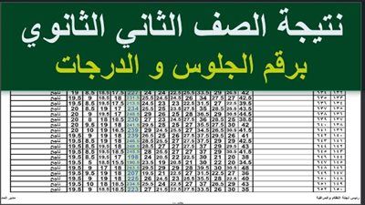 مبروك النجاح نتيجة تانية ثانوي 2026 برقم الجلوس والاسم عبر موقع نتيجتك ظهرت فعلا