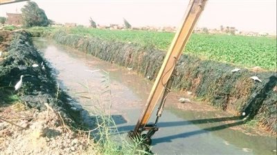 رفع المخلفات وتطهير الترع لوصول المياه لـ 13 ألف فدان