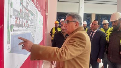محافظ الدقهلية يتفقد أعمال إنشاء المنطقة اللوجستية بطريق رافد جمصة