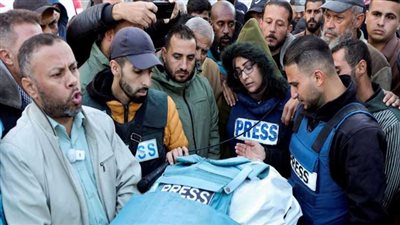 استشهاد 3 صحفيين فلسطينيين فى مجزرة صهيونية بغزة