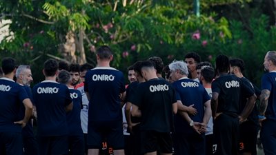 فقرة بدنية قبل انطلاق مران الزمالك