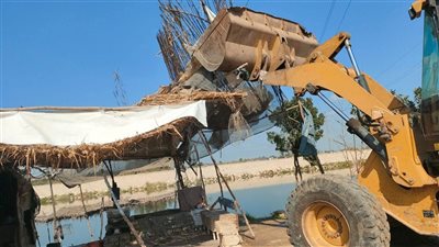 إزالة 4 حالات تعدٍ على أملاك هندسة الري بالبحيرة ضمن المرحلة الأولى من الموجة 28
