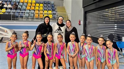 صيد أكتوبر يحصد 4 ميداليات فضية فى بطولة الجمهورية للجمباز الايقاعي 
