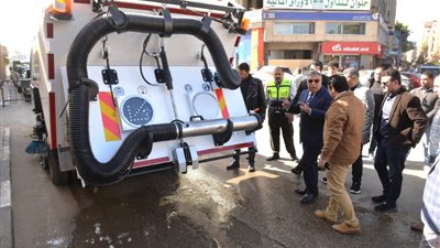 سيارات مكنسية جديدة تنضم لمنظومة المخلفات الصلبة بالدقهلية للارتقاء بالنظافة 