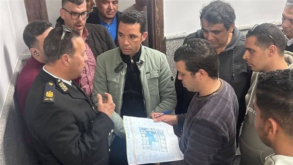 جانب من جولة التفقد للمجمع الشرطي في حدائق العاصمة  