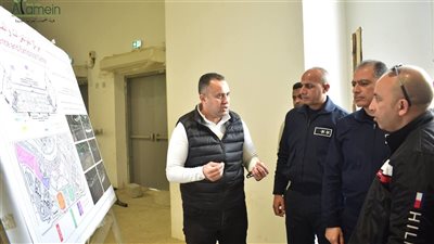 رئيس جهاز العلمين الجديدة يستقبل قائد المنطقة الجوية الغربية بالمدينة التراثية