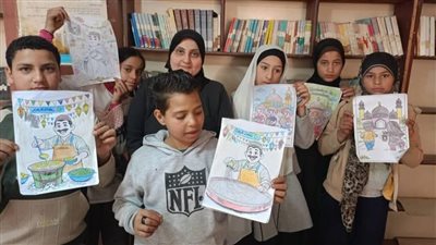 ألوان شهر رمضان تزين مكتبة اللاهون بثقافة الفيوم