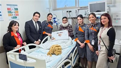 وفد من ايركايرو في زيارة لمستشفى اهل مصر لعلاج الحروق
