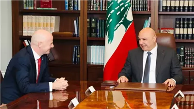 استقبال رسمي موسع لإنفانتينو في بيروت ورسائل دعم للرياضة اللبنانية