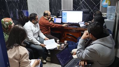 تدريب مسئولى التوعية بمياه سوهاج على برنامج 