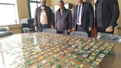 ضبط 250 بطاقة تموينية وتحرير محاضر لمخالفات تصرف في شكائر دقيق بالغربية