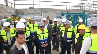  محافظ الدقهلية يتفقد إنشاءات مصنع تدوير المخلفات بقلابشو 
