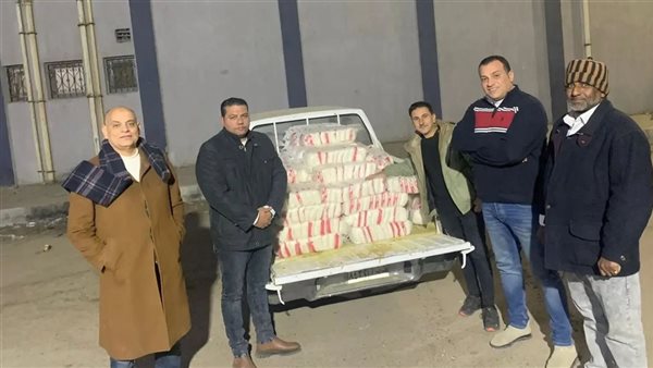 ضبط طن سكر معبأ في أكياس ناقصة الوزن بالفيوم