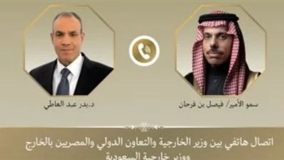وزير الخارجية ونظيره السعودي يشيدان بعمق الروابط الأخوية بين البلدين