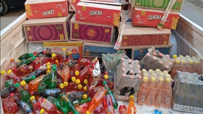 ضبط 1477 قطعة سلع غذائية متنوعة منتهية الصلاحية بالفيوم 