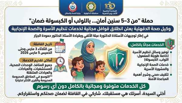 وكيل صحة الدقهلية يعلن انطلاق قوافل مجانية لخدمات تنظيم الأسرة والصحة الإنجابية