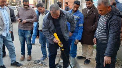 جولة ميدانية لرئيس مياه الفيوم لمتابعة مسار خط طرد الصرف الصحي بأبشواي
