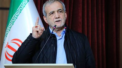  رئيس إيران مسعود  بزشكيان     