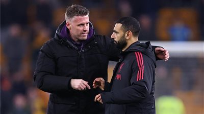 محمد صلاح ومدرب وولفرهامبتون 