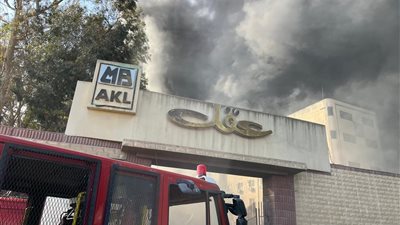  15 حالة اختناق إثر حريق بمصنع عقل بالدقهلية 