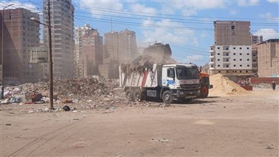 رفع ٣٣٢٠ طن مخلفات بحى ثان طنطا
