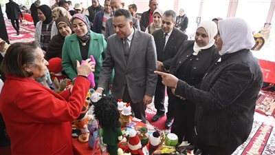  إفتتاح معرض للمشغولات اليدوية ومنتجات الأسر المنتجة بجامعة دمنهور