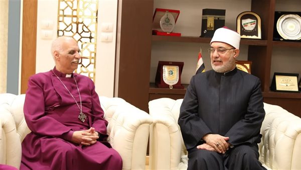 مفتي الجمهورية يستقبل وفد الكنيسة الأسقفية لتقديم التهنئة بعيد الفطر