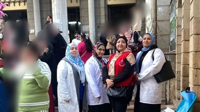 انتشار مكثف لفرق المبادرات الرئاسية بصحة الدقهلية في ساحات صلاة عيد الفطر