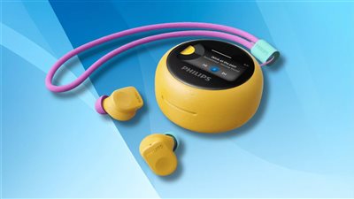 سماعات Philips The Buds.. ستة ميكروفونات وشاشة على الحافظة