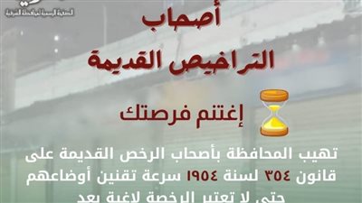 محافظة الشرقية تدعو لتقنين الأوضاع قبل نهاية 2026 لتفادي الغلق والمساءلة