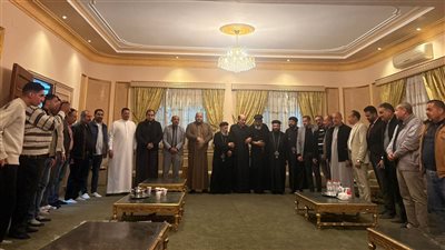 وفد كنائس أيبارشية العامرية وبرج العرب يقدم التهنئة للجنة الوفد بالإسكندرية بعيد الفطر