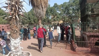 حديقة الحيوان بالزقازيق تودّع العيد بإقبال قياسي