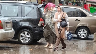 أمطار غزيرة تضرب محافظة الجيزة.. صور