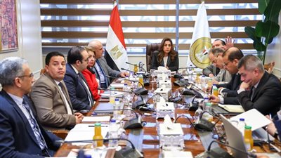وزيرة التنمية المحلية والبيئة تتابع مع قيادات الوزارة الموقف التنفيذي لعدد من الملفات