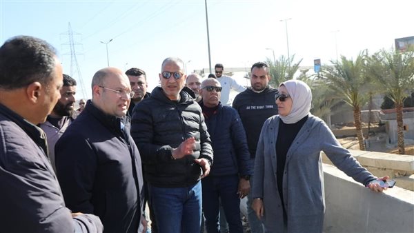 محافظ الجيزة يعاين موقع هبوط بالجسم الخارجي لمطلع محور 26 يوليو بنطاق كرداسة