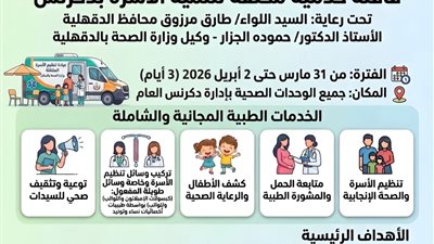 لمدة 3 أيام.. قافلة خدمية مكثفة لتنمية الأسرة بالدقهلية  