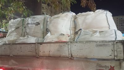 تموين الفيوم تضبط 17 طن ردة ناعمة مخلوطة بالدقيق