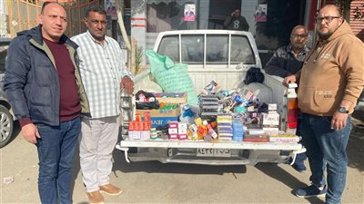 ضبط عبوات مستحضرات تجميل منتهية الصلاحية قبل بيعها بالفيوم 
