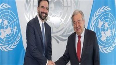 جوتيريش يستقبل عمدة نيويورك ويناقش معه سبل تعزيز التعاون