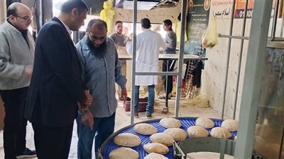 نائب محافظ الدقهلية يتابع انتظام صرف الخبز بالمخبز  