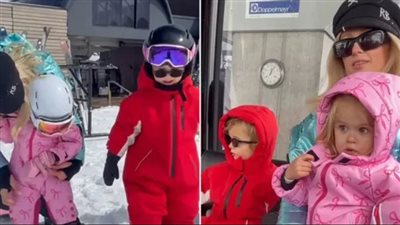 باريس هيلتون تستمتع بأول رحلة تزلج رائعة مع أطفالها في يلوستون