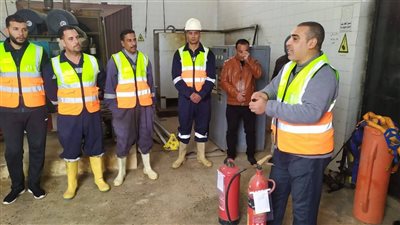 مياه البحيرة تواصل تدريبات السلامة والصحة المهنية بقطاع الصرف الصحي