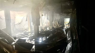 حريق مروع يلتهم مصنع بالمنيا دون خسائر بشرية