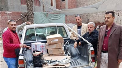 ضبط 152 كجم سمك مجمد و20 كجم لانشون مجهول المصدر خلال حملة رقابية بكوم حمادة