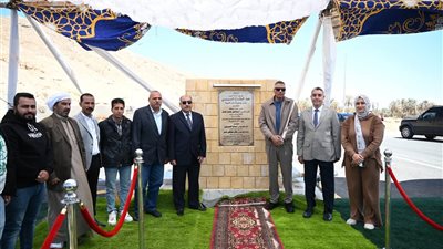 محافظ جنوب سيناء يفتتح مشروع ازدواج طريق حمام موسى / كمين الوادي بمدينة طور سيناء