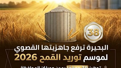 البحيرة تعلن جاهزيتها  لموسم توريد القمح 2026
